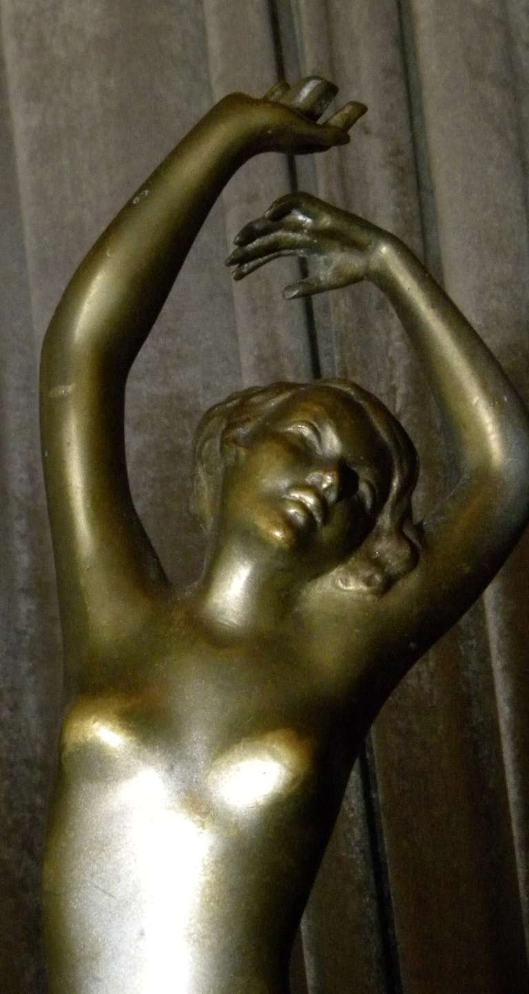 Bronze Art Deco Nude Dancer By Austrian Artist Josef Lorenzl Modernism