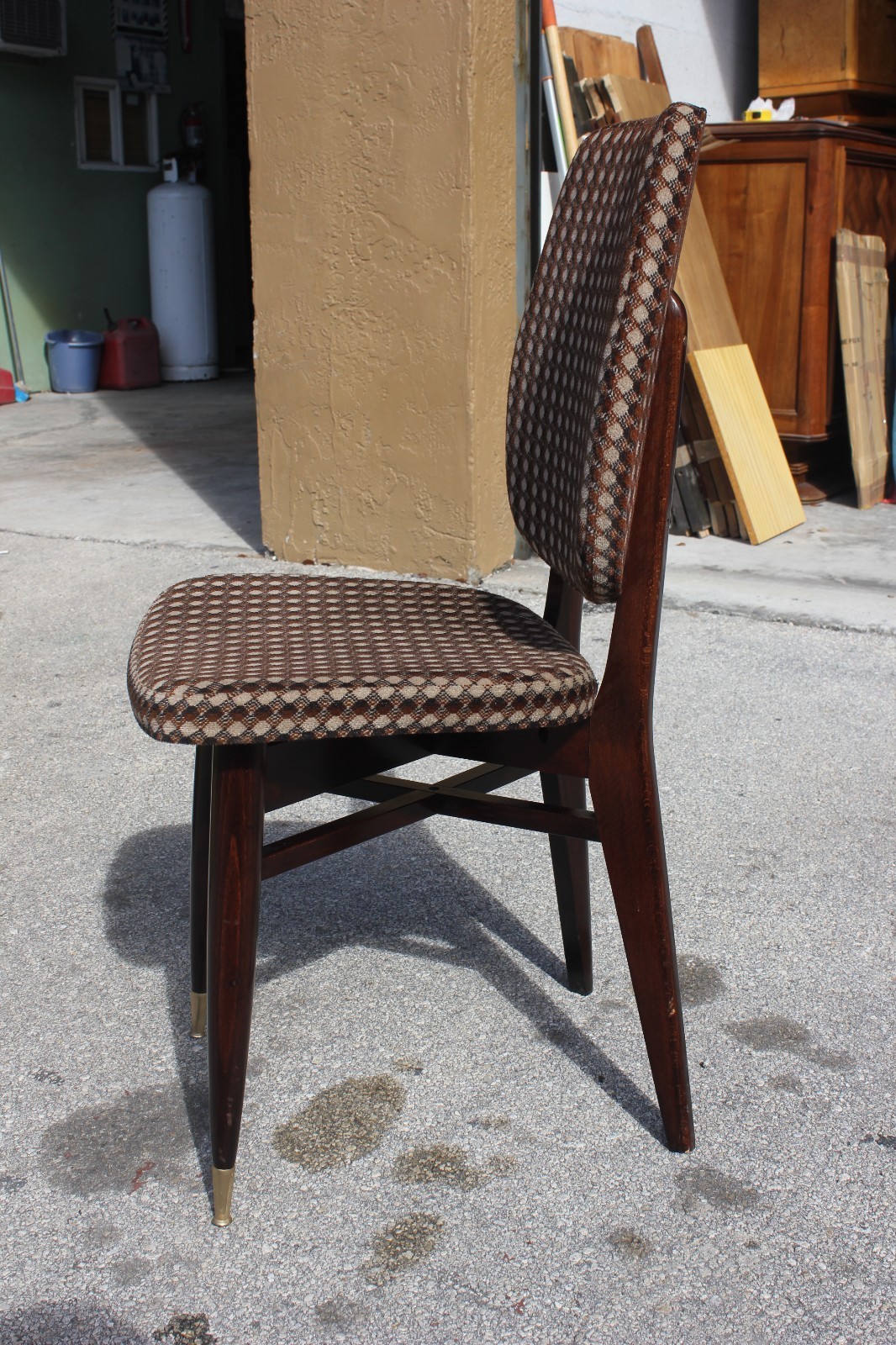Set 6 French Art Deco Solid Mahogany Dining Chairs Modernism