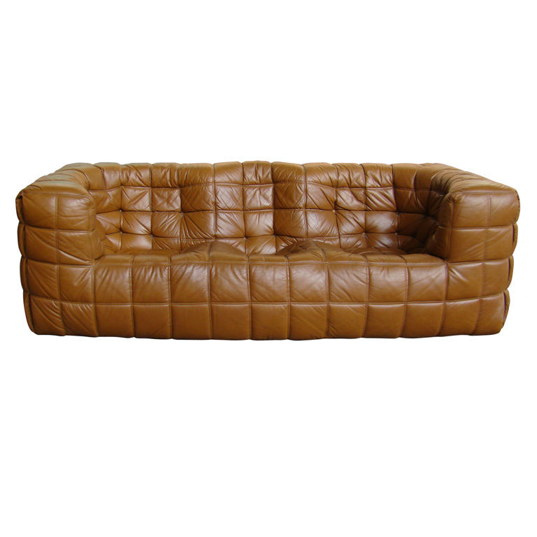 Michel Ducaroy Rare Leather Sofa By, Ligne Roset Leather Sofa