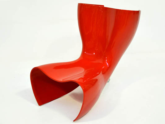 Red Felt Chair by Marc Newson Cappellini