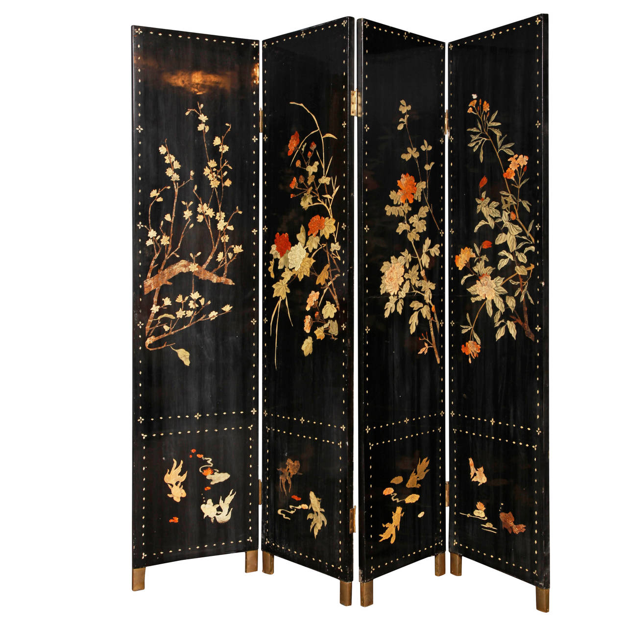 Late 19th Century Chinese Folding Screen | Modernism