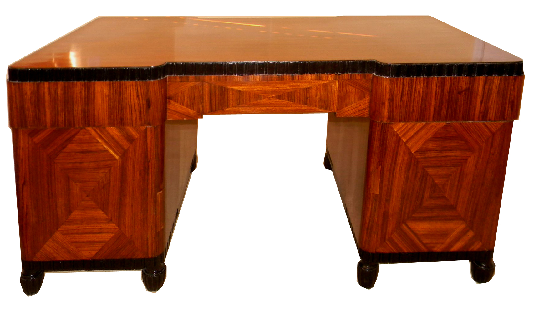 art deco wood desk