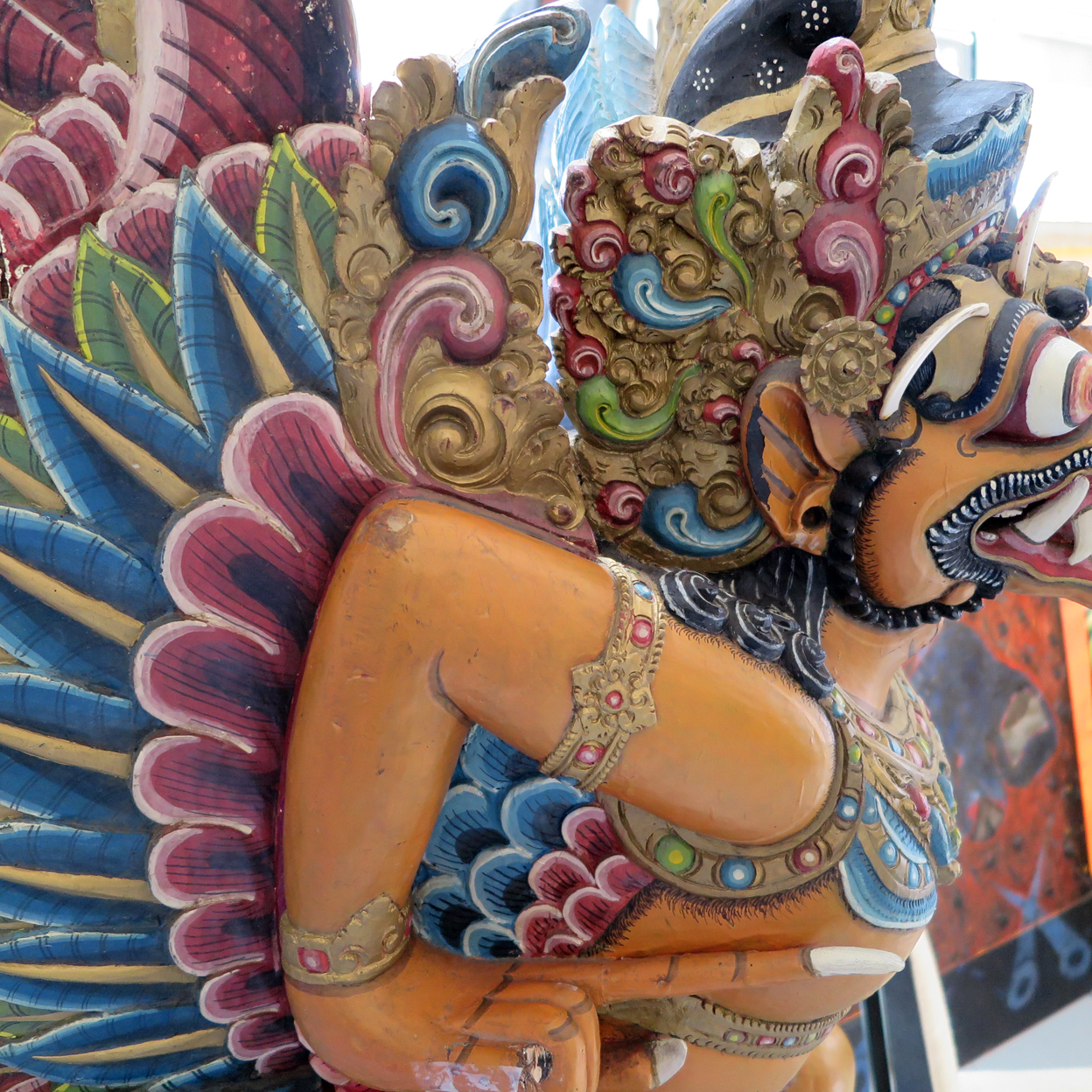 Amazing Carved Wooden Garuda | Modernism