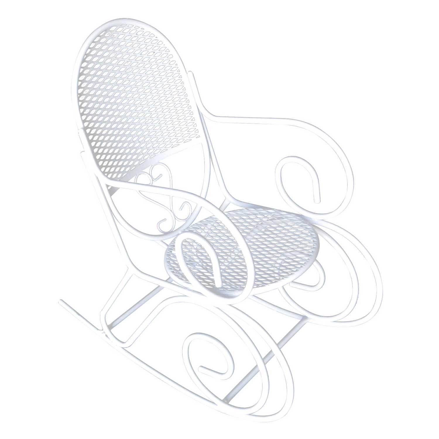 Woodard Company Outdoor Childs Rocker With Scrolling Pattern | Modernism