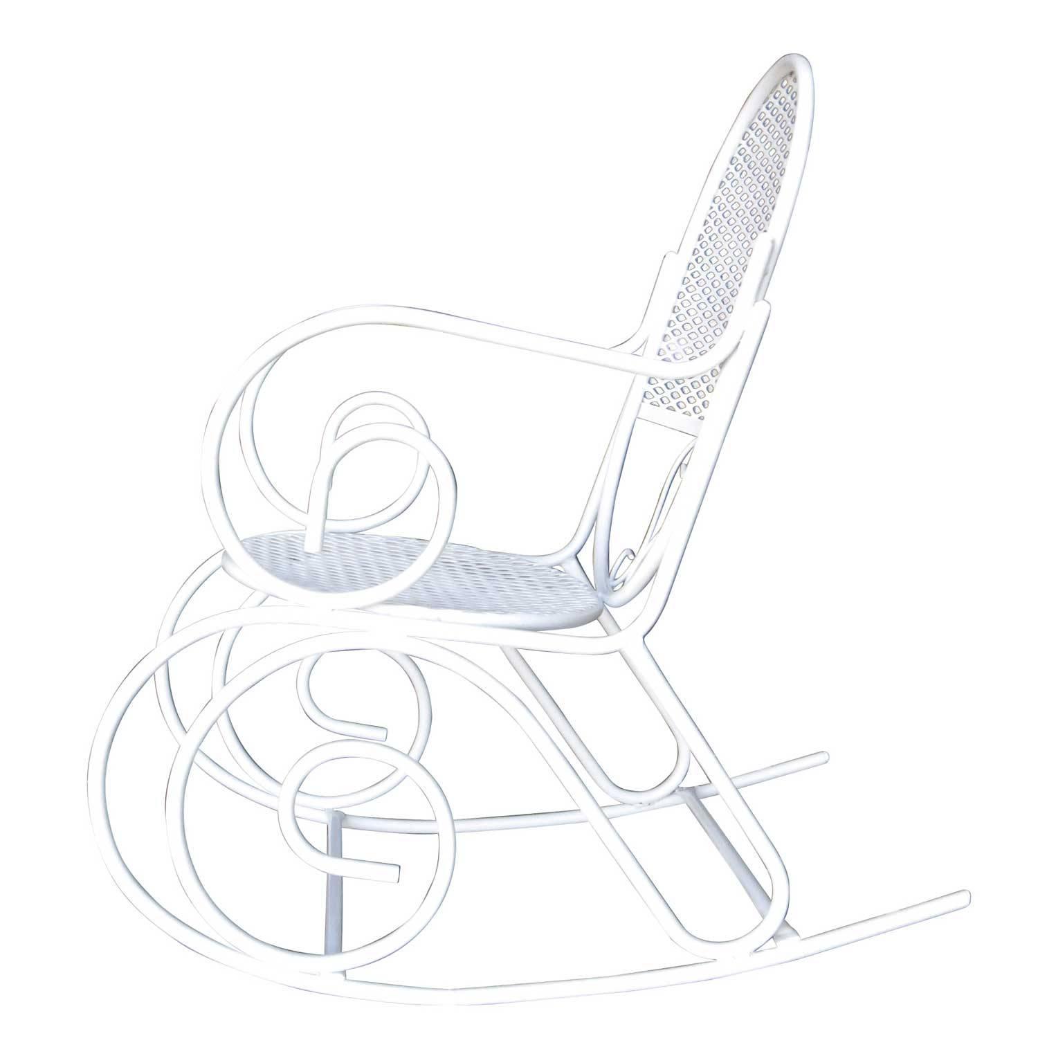 Woodard Company Outdoor Childs Rocker With Scrolling Pattern | Modernism