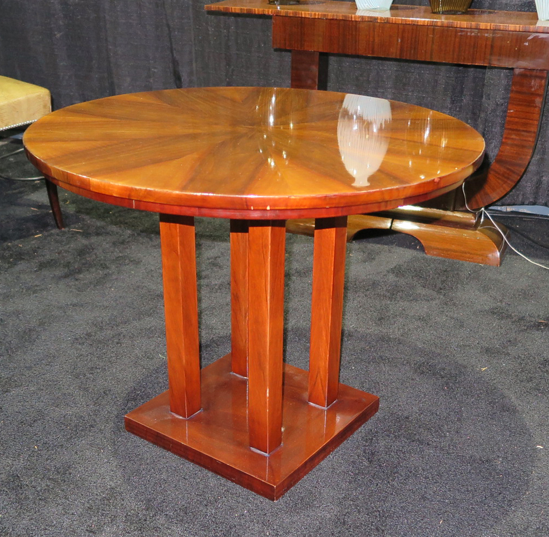 Art Deco Round Side Table Modernism