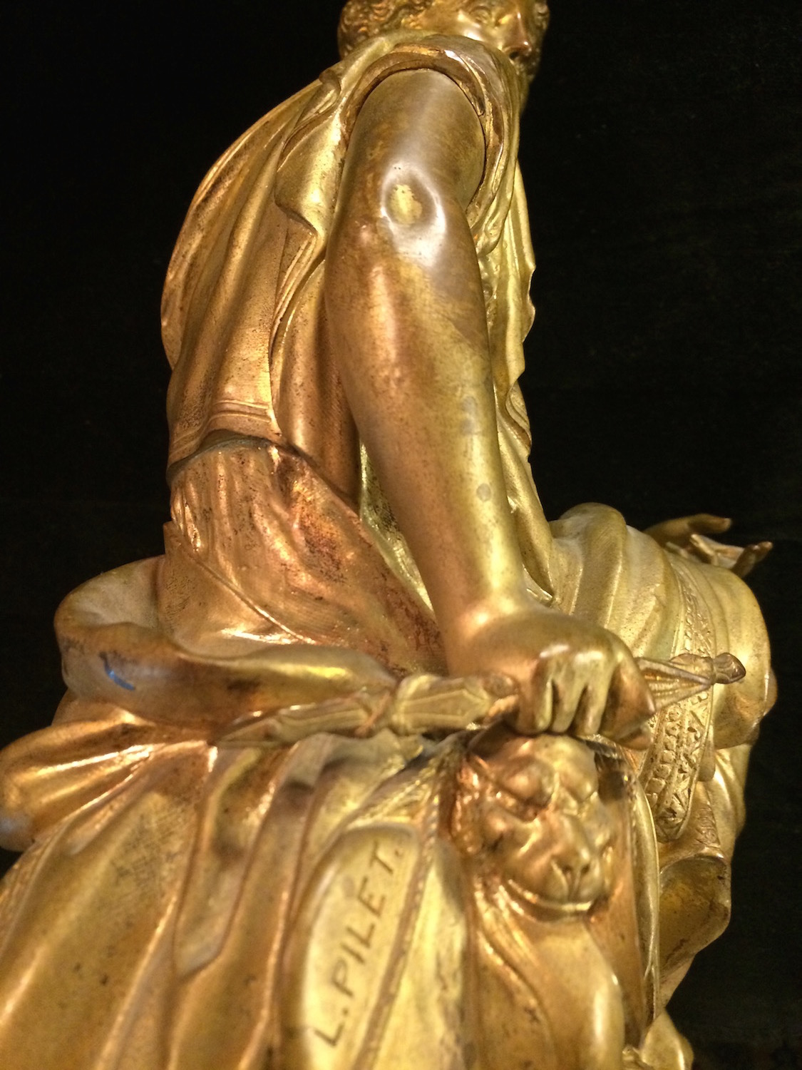 L. Pilet French Bronze Statuette Modernism