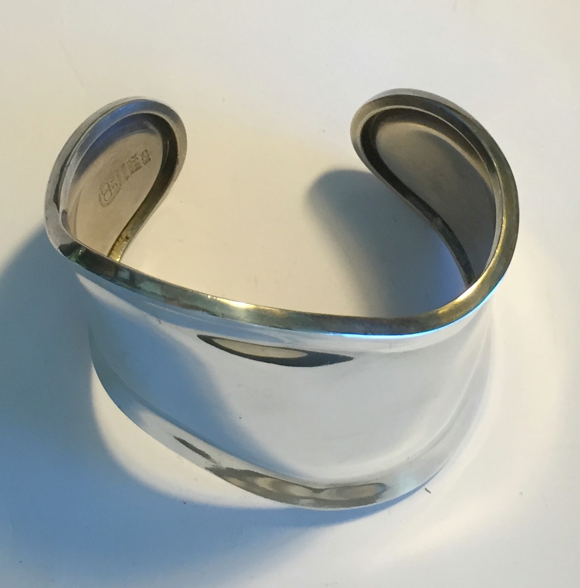 Vintage Los Ballesteros Sterling Silver Cuff Bracelet | Modernism