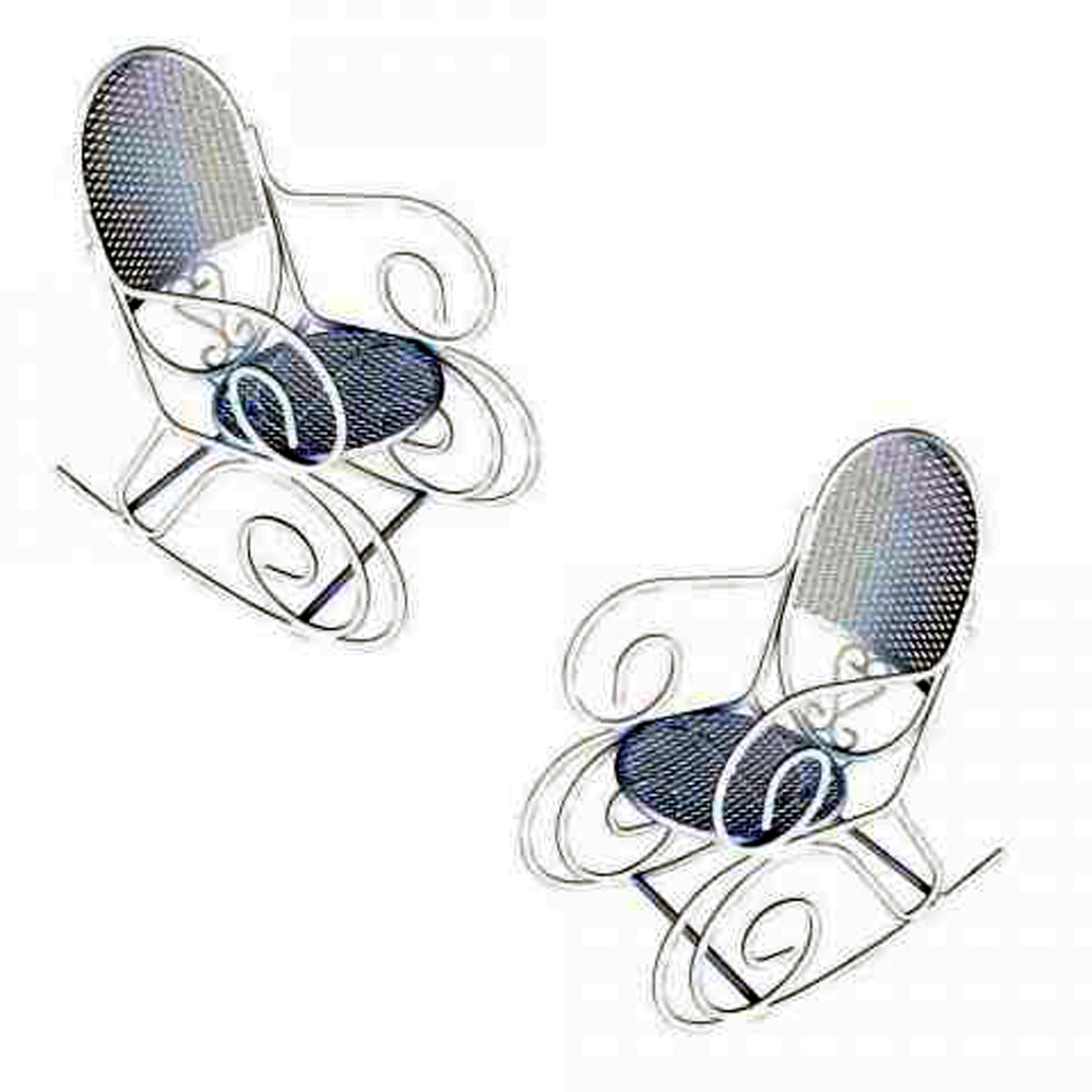 Woodard Company Outdoor Childs Rocker With Scrolling Pattern | Modernism