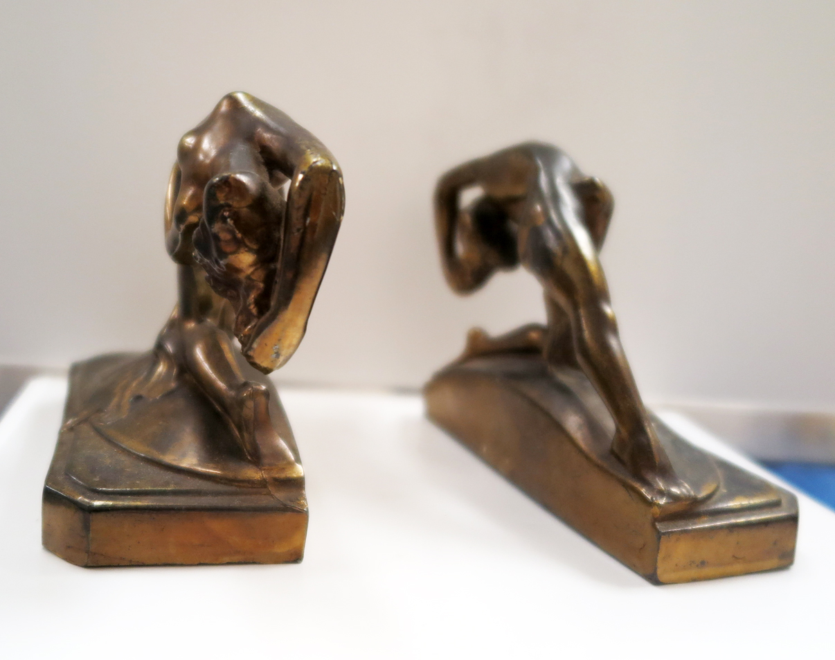French Art Deco Nude Bookends