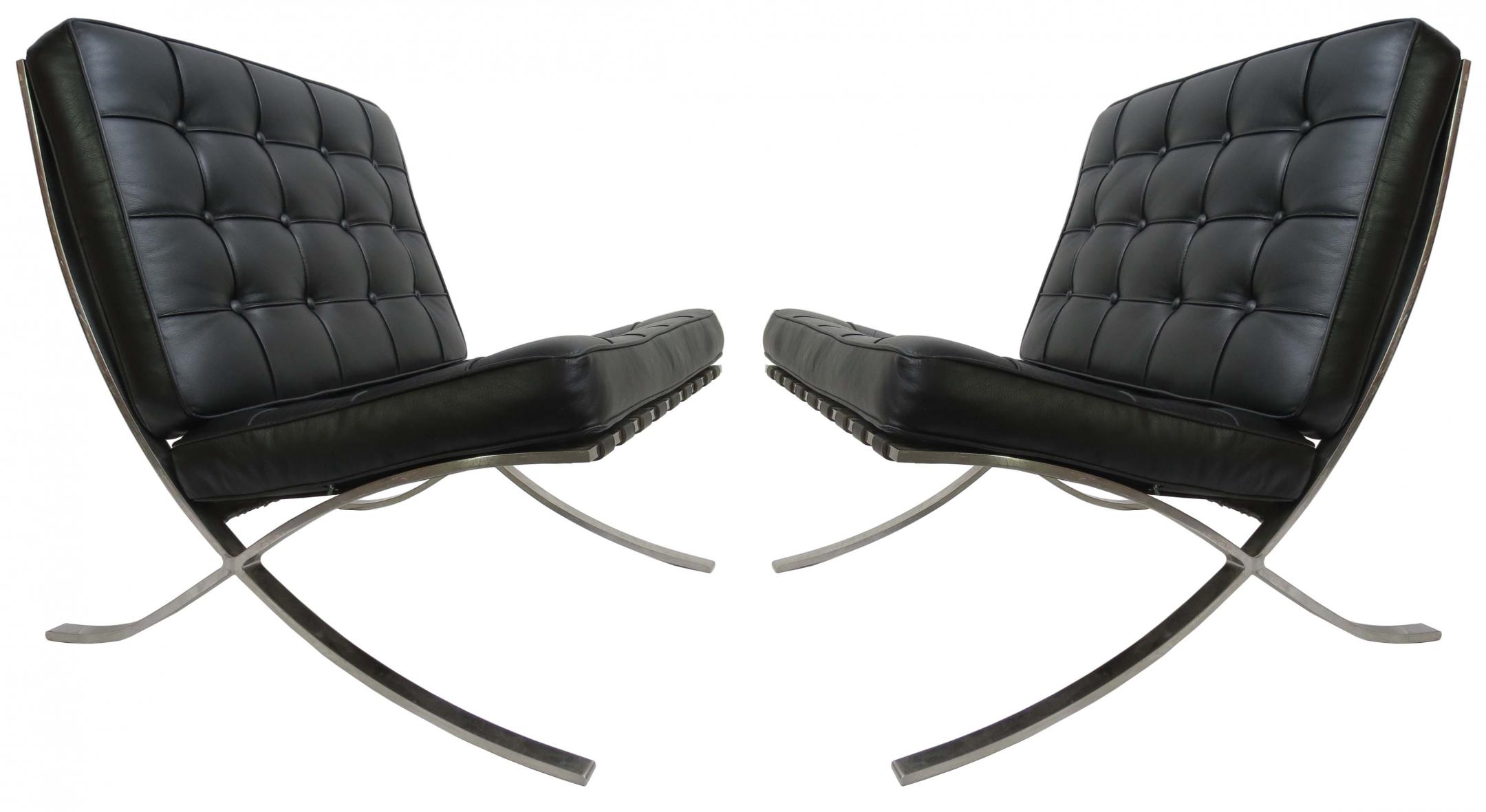 Three Mies Van Der Rohe Barcelona Chairs | Modernism