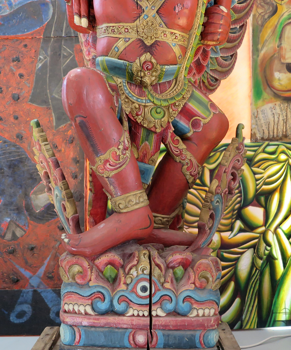 Carved Wooden Garuda 90 in Height | Modernism
