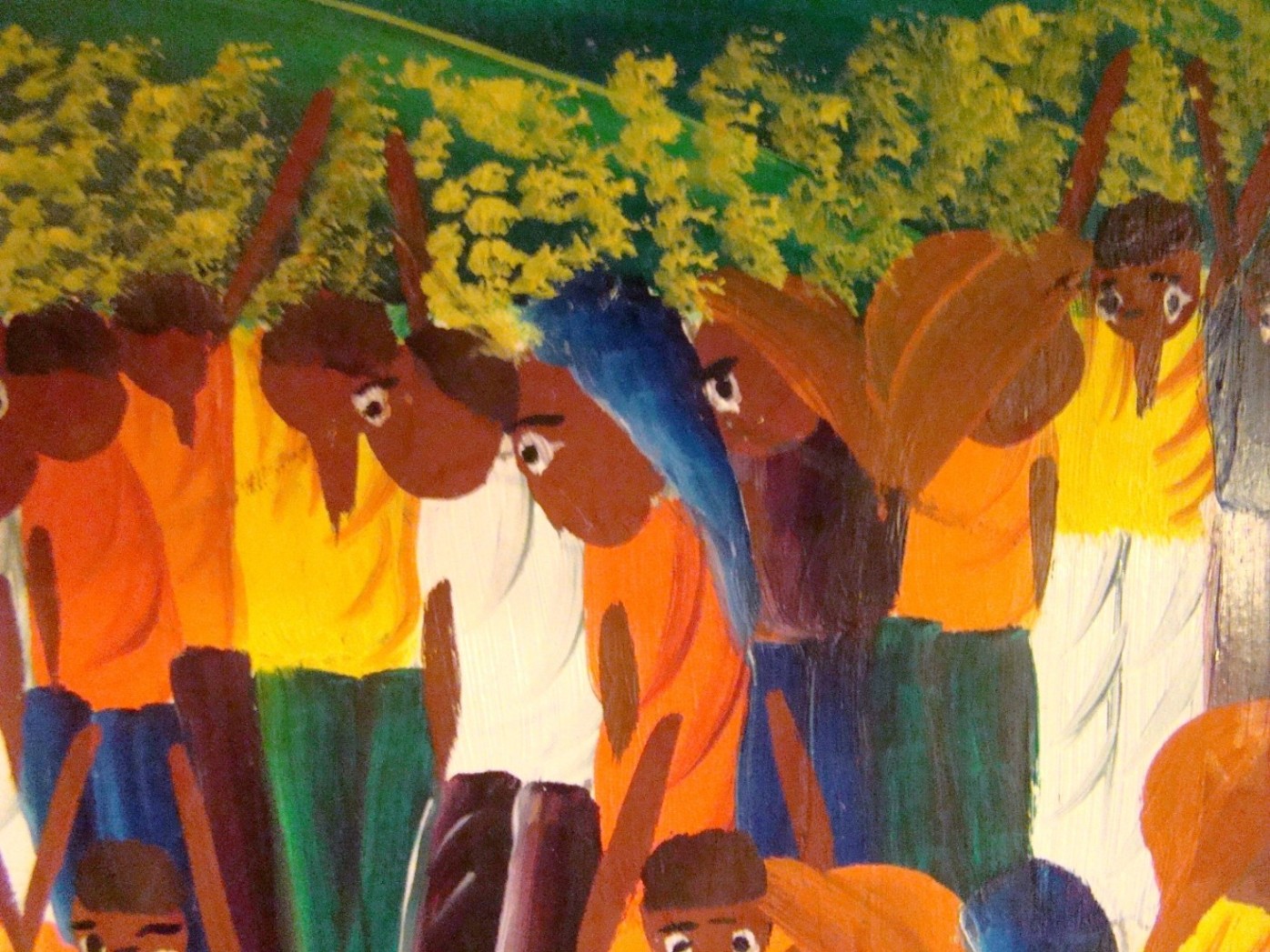 Mid Century Modern Haitian Painting by Laurent Casimir 1972 | Modernism