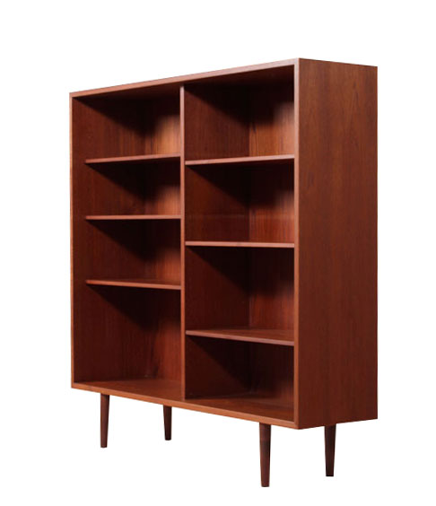 Exceptional Mid Century Modern Danish Teak Bookcase 