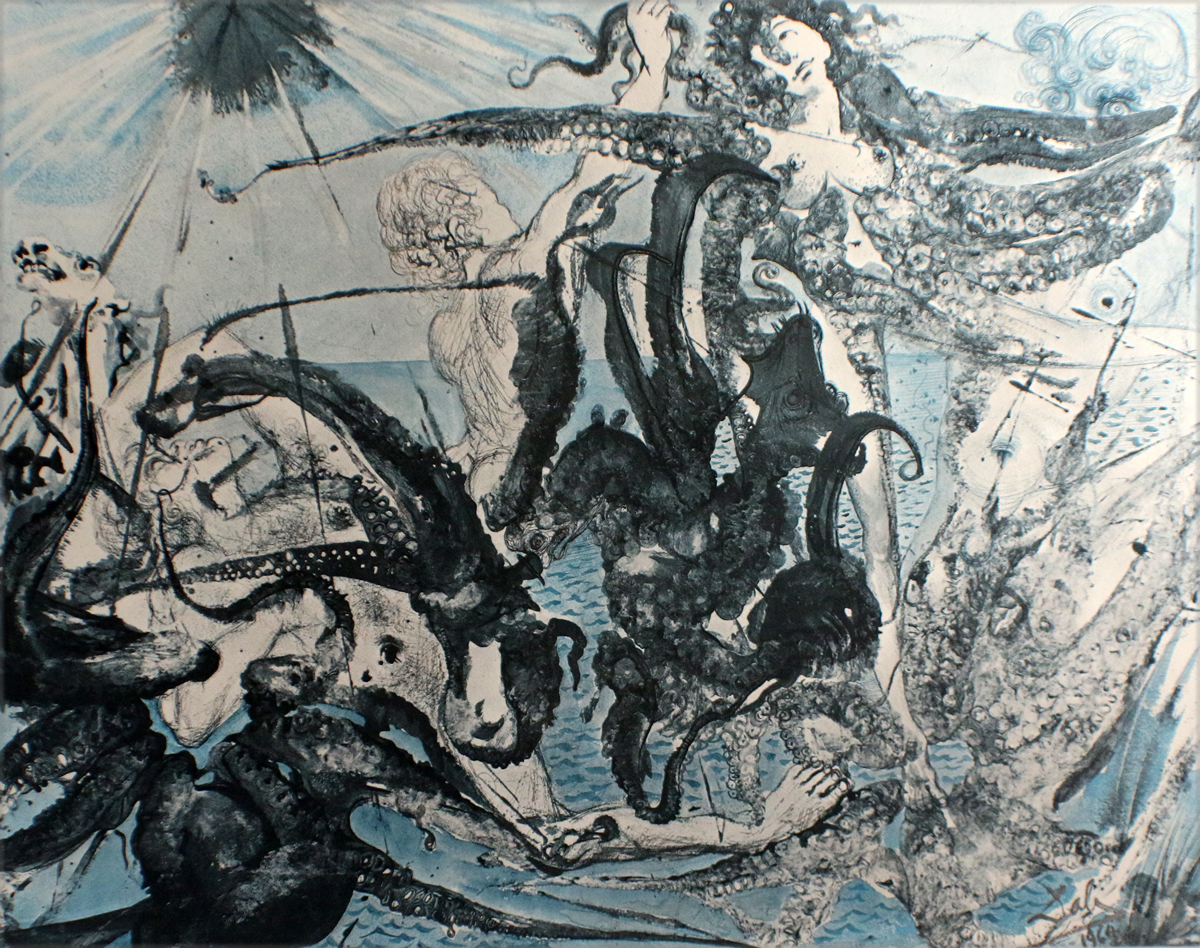 Triumph of The Sea Lithograph by Salvador Dali | Modernism