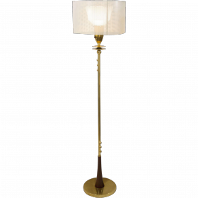 mid century modern brass floor lamp