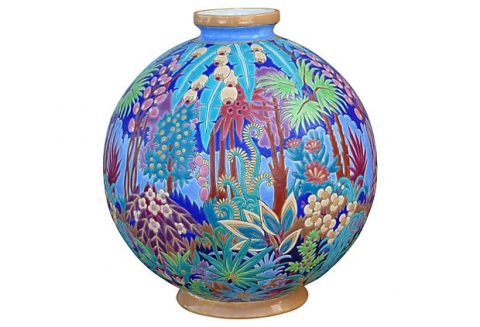 Boule Coloniale, Maurice Paul Chevallier Faïences De Longwy ART DECO-Modernism