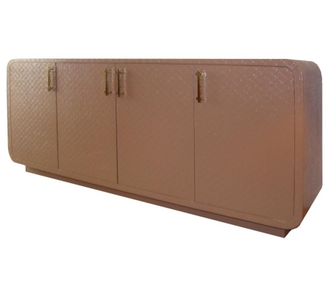 Mid Century Modern Raffia Veneers Buffet MID-CENTURY MODERN-Modernism