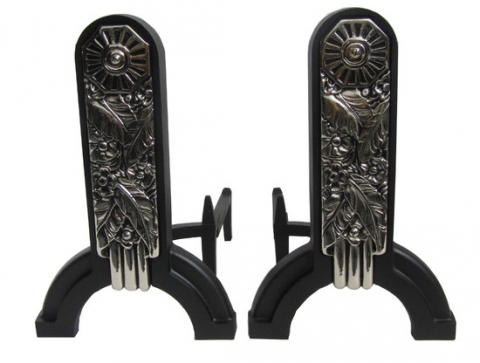 Pair Of American Art Deco Andirons ART DECO-Modernism