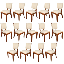 Charles Dudouyt, Set Of 14 Chairs 1940 ART DECO-Modernism