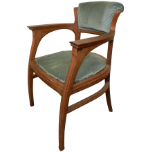 Art Nouveau Mahogany Armchair Circa 1900. ART NOUVEAU-Modernism