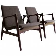 Arne Hovmand Olsen Lounge Chairs for Mogens Kold MID-CENTURY MODERN-Modernism