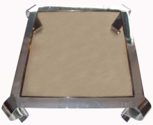 Breuton Coffee Table With Chrome And Glass MID-CENTURY MODERN-Modernism