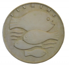 Charles Dodson American Art Deco Fishing Wall Sculpture ART DECO-Modernism