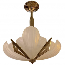 French Art Deco Chandelier By Atelier Petitot ART DECO-Modernism