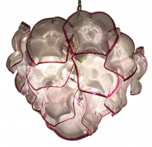 Murano Italian Design Flower Petal Chandelier MID-CENTURY MODERN-Modernism