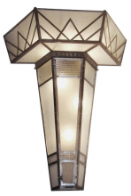 Pair Monumental 1930's Art Deco Wall Sconces from France ART DECO-Modernism