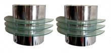 Pair American Art Deco Streamline Wall Sconces ART DECO-Modernism