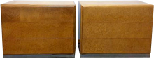 Pair Birdseye Maple Dressers Milo Baughman Thayer Coggin MID-CENTURY MODERN-Modernism