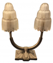 Pair Of Signed Sabino Waterfall Table Lamps French Deco ART DECO-Modernism