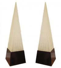 Pair Of Acrylic Obelisk Table Lamps MID-CENTURY MODERN-Modernism