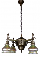 Arts and Crafts Monks Head Fixture Early 20th Century-Modernism