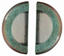 Bronze and Etched Glass Door Handles CONTEMPORARY-Modernism