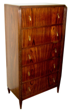 Art Deco Brazilian Rosewood Cabinet: Dynamique Creations ART DECO-Modernism