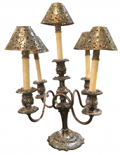 Reed & Barton Silver Plated Antique Candlestick Candelabra CONTEMPORARY-Modernism