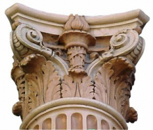 Fabulous Terra-cotta Corinthian Columns And Capitals ART DECO-Modernism