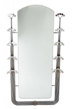 Curtis Jere Mid-century Chrome Steel Wall Mirror MID-CENTURY MODERN-Modernism