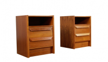 Set of (2) Vintage Skipper Mobler Teak Nightstands MID-CENTURY MODERN-Modernism