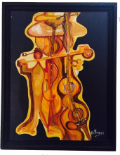 Pair Of Francisco Fernandez Paintings Latin American Art CONTEMPORARY-Modernism