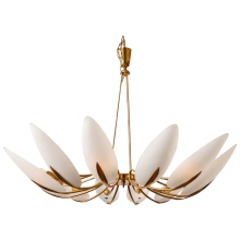 Exceptional brass pendant from Stilnovo MID-CENTURY MODERN-Modernism