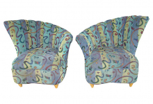 Pair Of Asymmetrical Art Deco Club Chairs ART DECO-Modernism