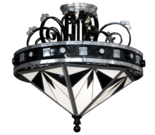 Spectacular American Art Deco Theater Chandelier ART DECO-Modernism