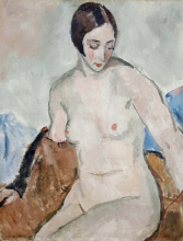 Eugene Ullman Art Deco Nude Ca 1925 Oil On Canvas ART DECO-Modernism
