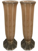 Pair of French Art Deco Vases by Hettier & Vincent ART DECO-Modernism