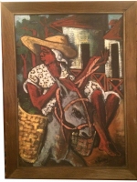 Jean Nehemy Haitian Oil Painting CONTEMPORARY-Modernism