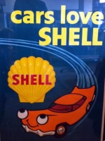 Rare 1960 Vintage Shell Oil Advertising Poster Newly Framed MID-CENTURY MODERN-Modernism